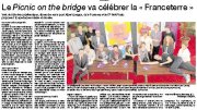 Le Picnic on the bridge va célébrer la "Franceterre"